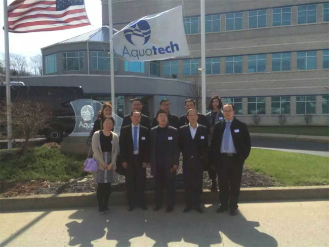 工業(yè)水處理技術上臺階--金正環(huán)保訪問美國先進水處理公司